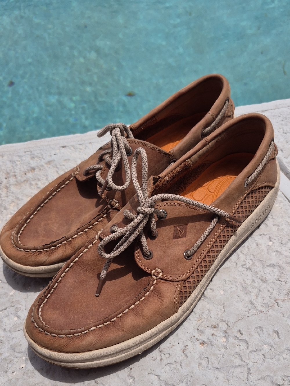 Sperry Men's Casual Brown Leather Boat Shoes